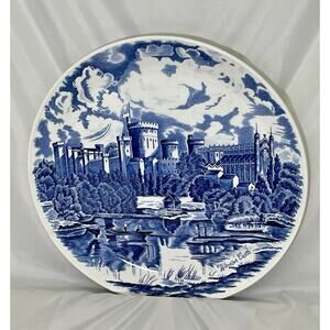 Johnson Bros Windsor Castle 10" Collector's Plate Blue White